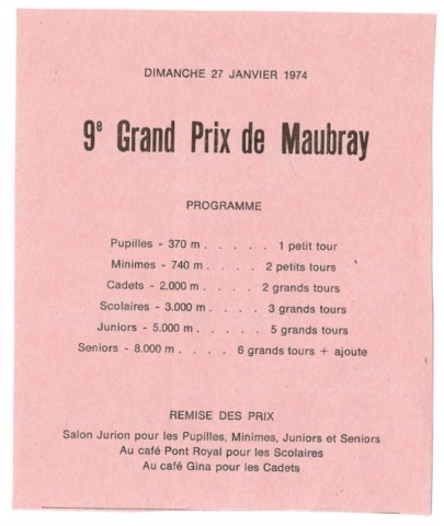 programme du 9ème grand prix (1974) programme du 9ème grand prix (1974)