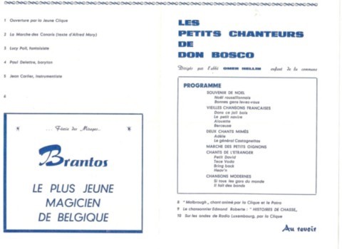 Chanteurs de Don Bosco (programme) Chanteurs de Don Bosco (programme)